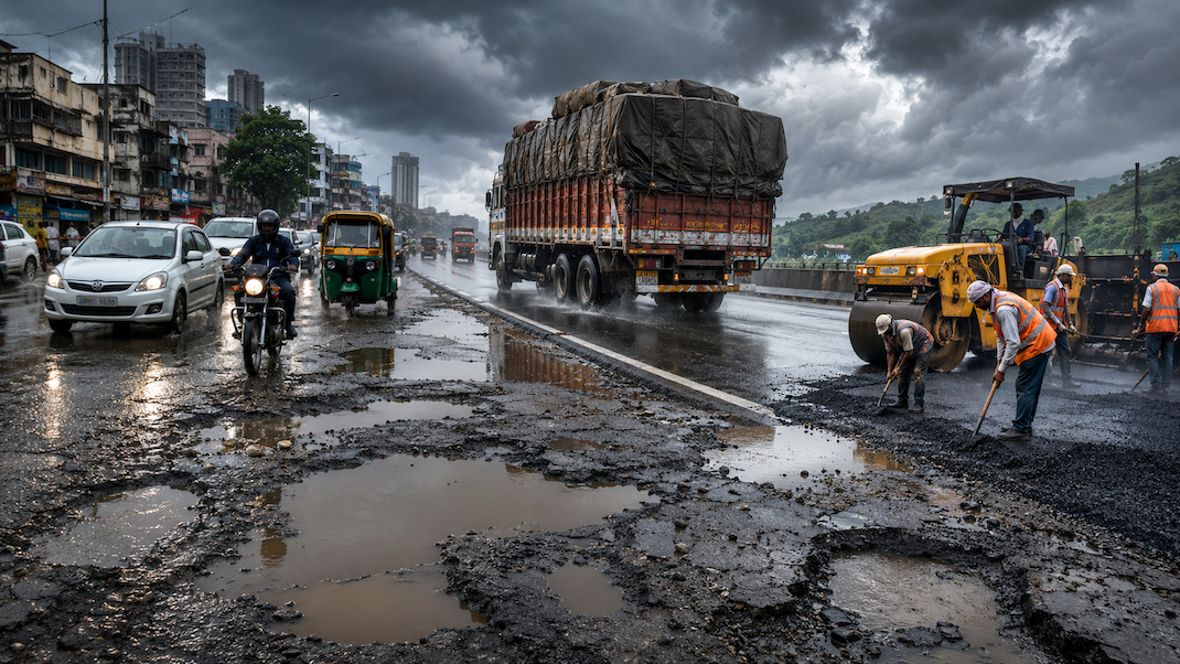 Why Indian Roads Break So Fast: The Real Reasons Behind Potholes, Monsoon Damage, and Short-Lived Highways