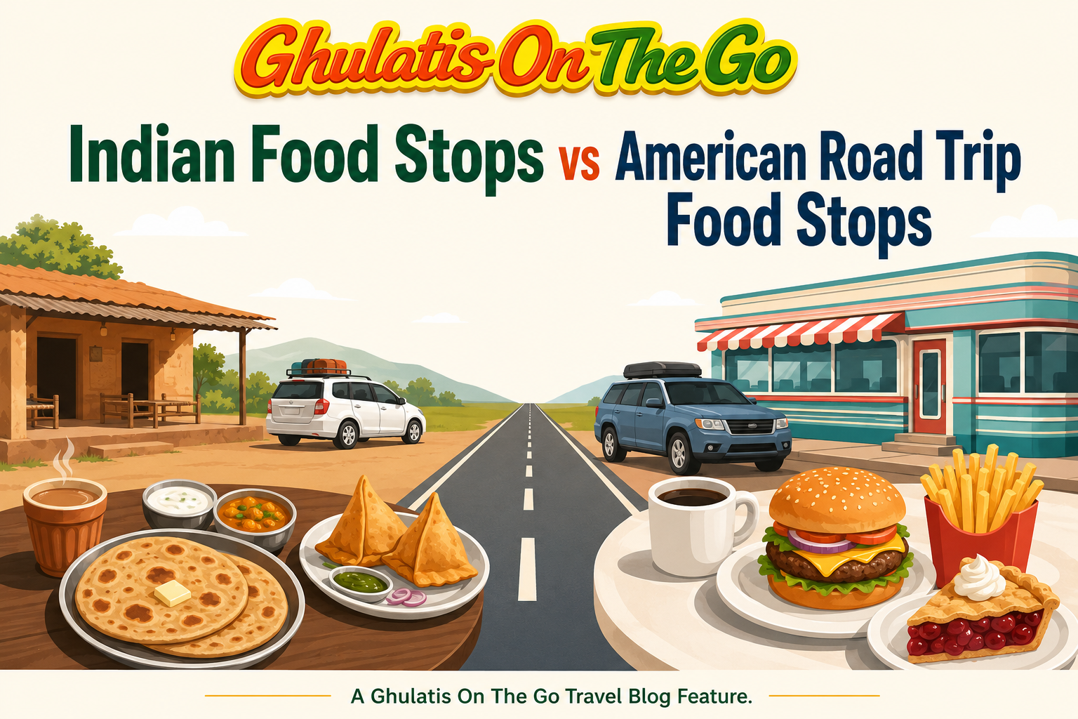 Indian Food Stops vs American Road Trip Food Stops: One Road, Two Cultures, Endless Food Memories