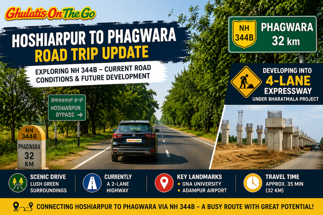 Navigating NH 344B: Hoshiarpur to Phagwara Road Trip